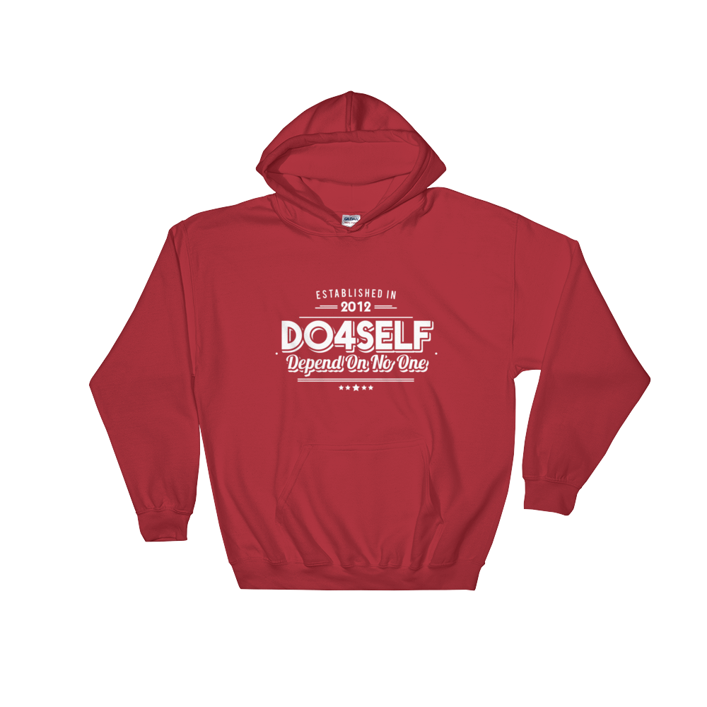 Do4Self Depend On No One Hoodie (Red/White)