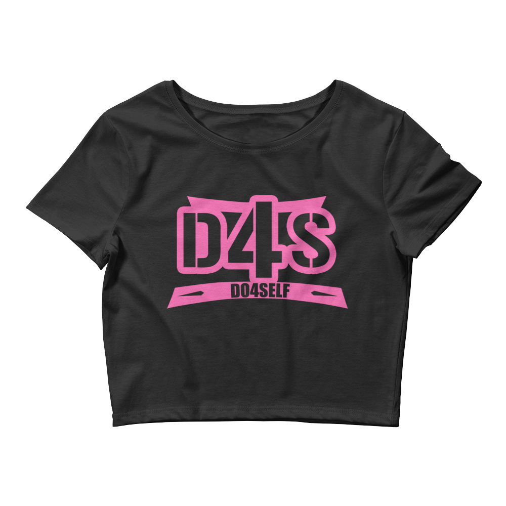 Do4Self Crop Tops Black/Pink