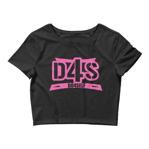 Do4Self Crop Tops Black/Pink