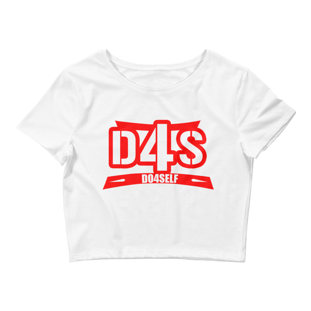 Do4Self Crop Tops White/Red