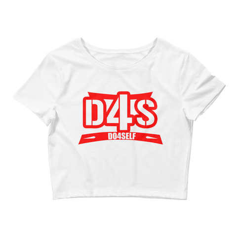 Do4Self Crop Tops White/Red