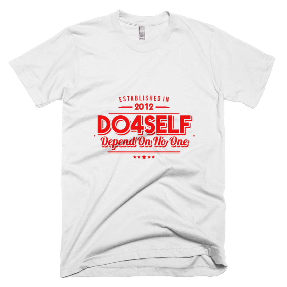 Do4Self Depend On No One T-Shirt (White /Red)